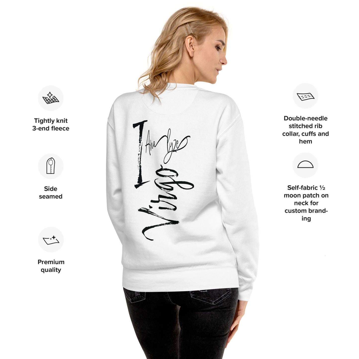 Virgo I Analize Unisex Premium Sweatshirt